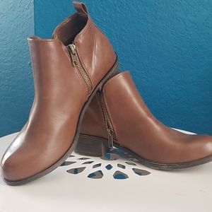 Cute leather booties